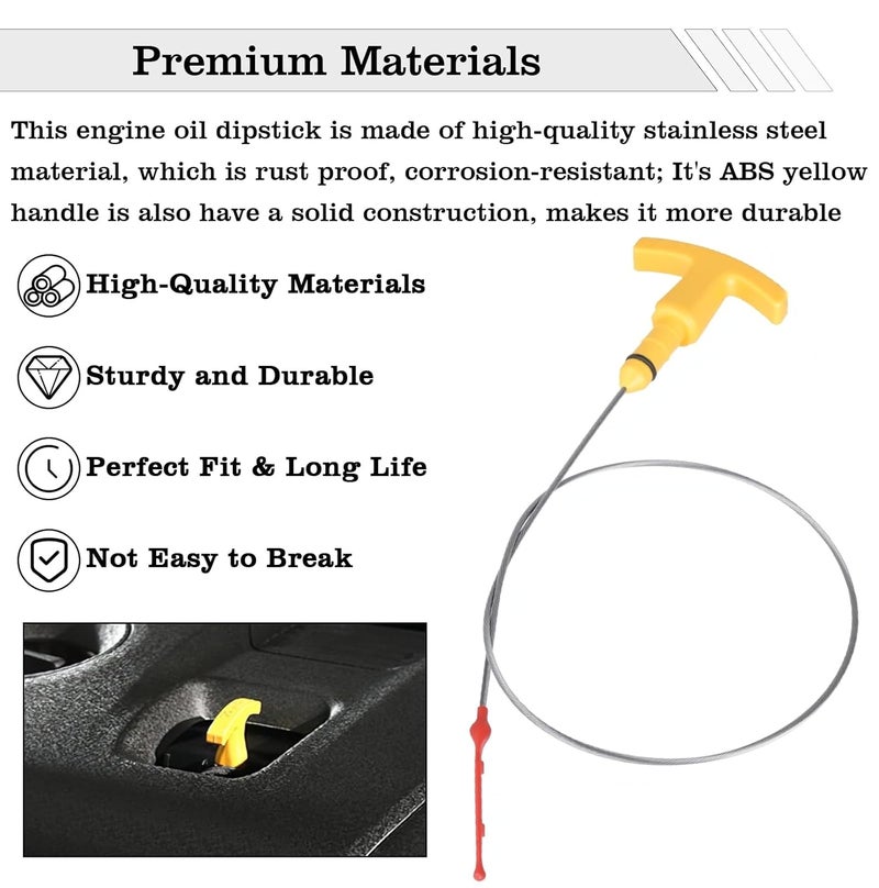 FBLOWMOD 26611-2E021 Engine Oil Dipstick Indicator, Compatible with Hyundai Elantra Sonata Tucson Kia Forte Forte5 Forte Koup Optima Soul Engine Oil Fluid Level Dip Stick - Image 3